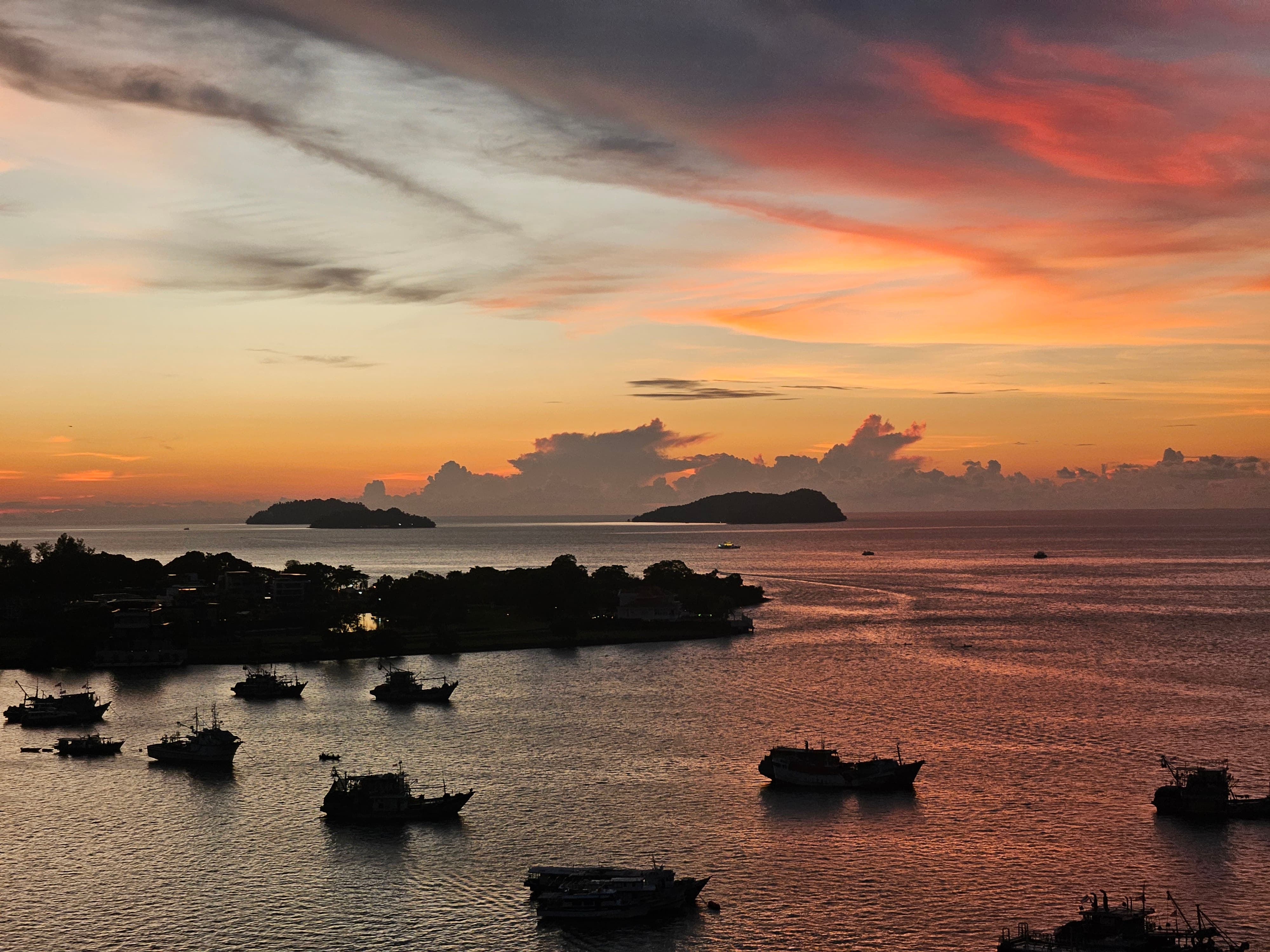 Sunset over Kota Kinabalu